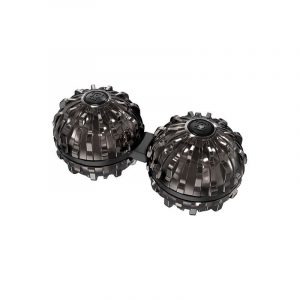 Black Zinc Alloy Double Massage Spinner Ball Metal Fidget Toy (1)