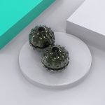 Green Zinc Alloy Double Massage Spinner Ball Metal Fidget Toy (2)