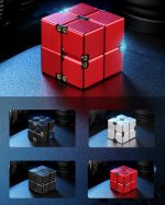 Solid Aluminium Alloy Luxury Infinity Cube Metal Fidget Toy (3)
