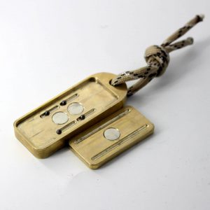 Solid Brass EDC Haptic Magnetic Slider Metal Fidget Toy (1)