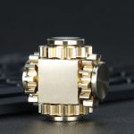 Linkage Gear Fidget Spinner Brass Cube Metal Fidget Toy (4)