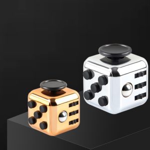 Metallic Fidget Cube 6 Sides 1